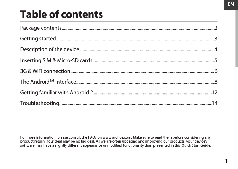 Imagen de la primera página del manual del dispositivo Xenon 79