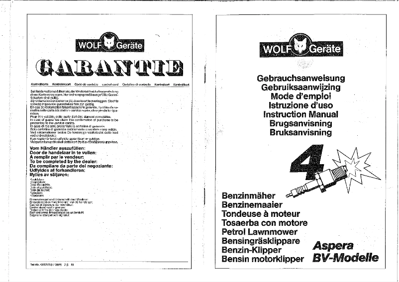 Imagen de la primera página del manual del dispositivo Aspera