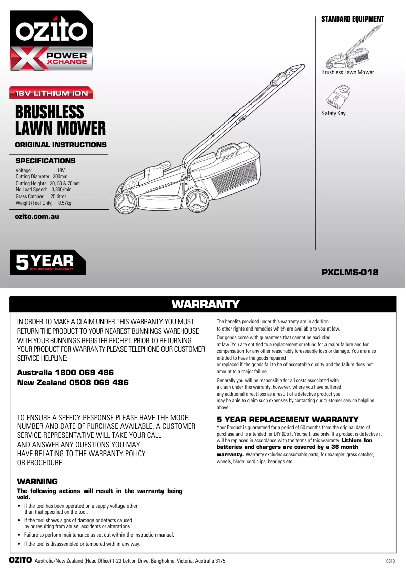 Imagen de la primera página del manual del dispositivo PXCLMK-1318