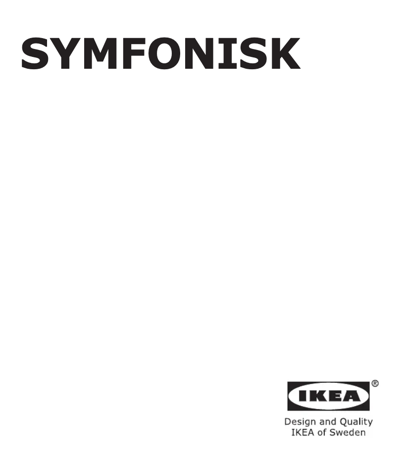 Página 1 del manual Manual de usuario Ikea SYMFONISK 505.065.87