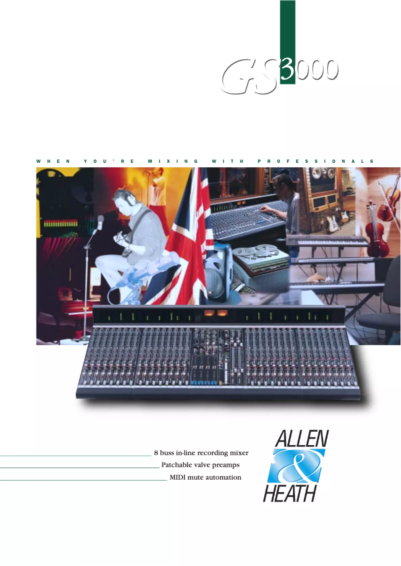 Imagen de la primera página del manual del dispositivo GS3000