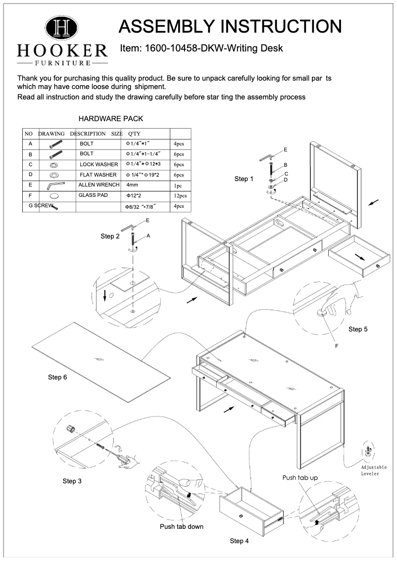 Imagen de la primera página del manual del dispositivo 1600-10458-DKW