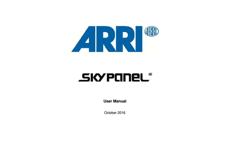 Imagen de la primera página del manual del dispositivo SkyPanel S30-C