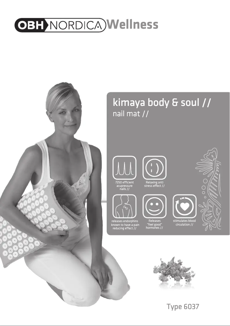 Imagen de la primera página del manual del dispositivo Kimaya Body & Soul