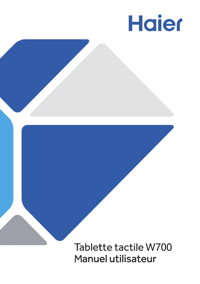 Página 1 del manual Manual de usuario Haier Pad W700