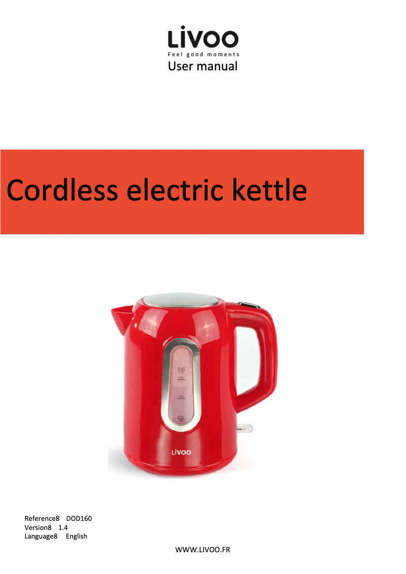 Página 1 del manual Manual de usuario Livoo DOD160