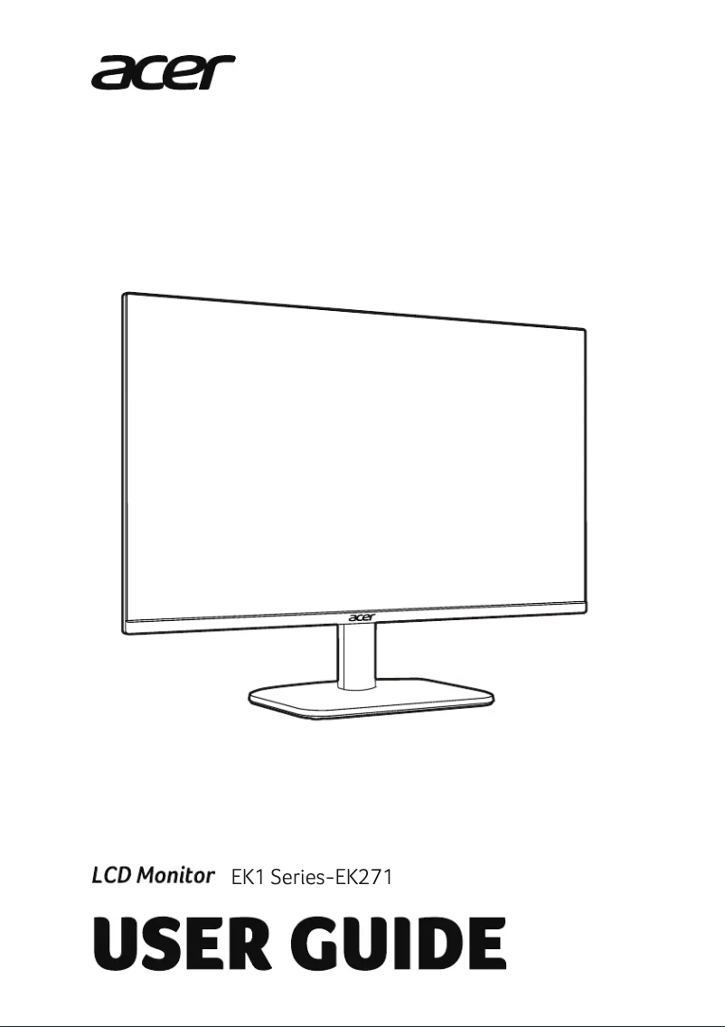 Imagen de la primera página del manual del dispositivo EK271H