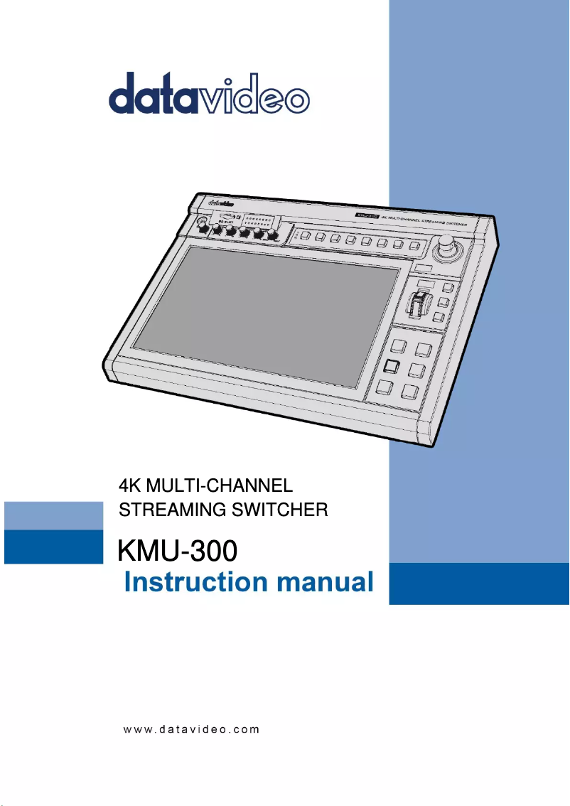 Página 1 del manual Manual de usuario DataVideo KMU-300