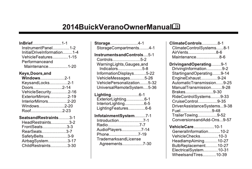 Imagen de la primera página del manual del dispositivo Verano (2014)