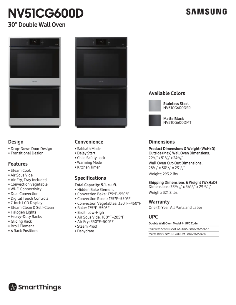 Página 1 del manual Ficha técnica Samsung NV51CG600DSR