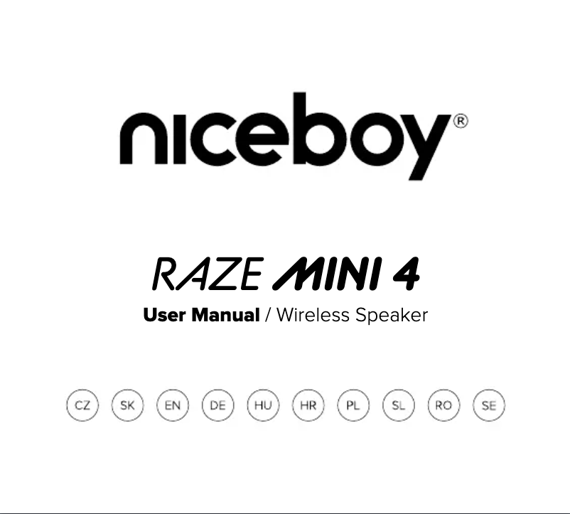Página 1 del manual Manual de usuario Niceboy RAZE MINI 4