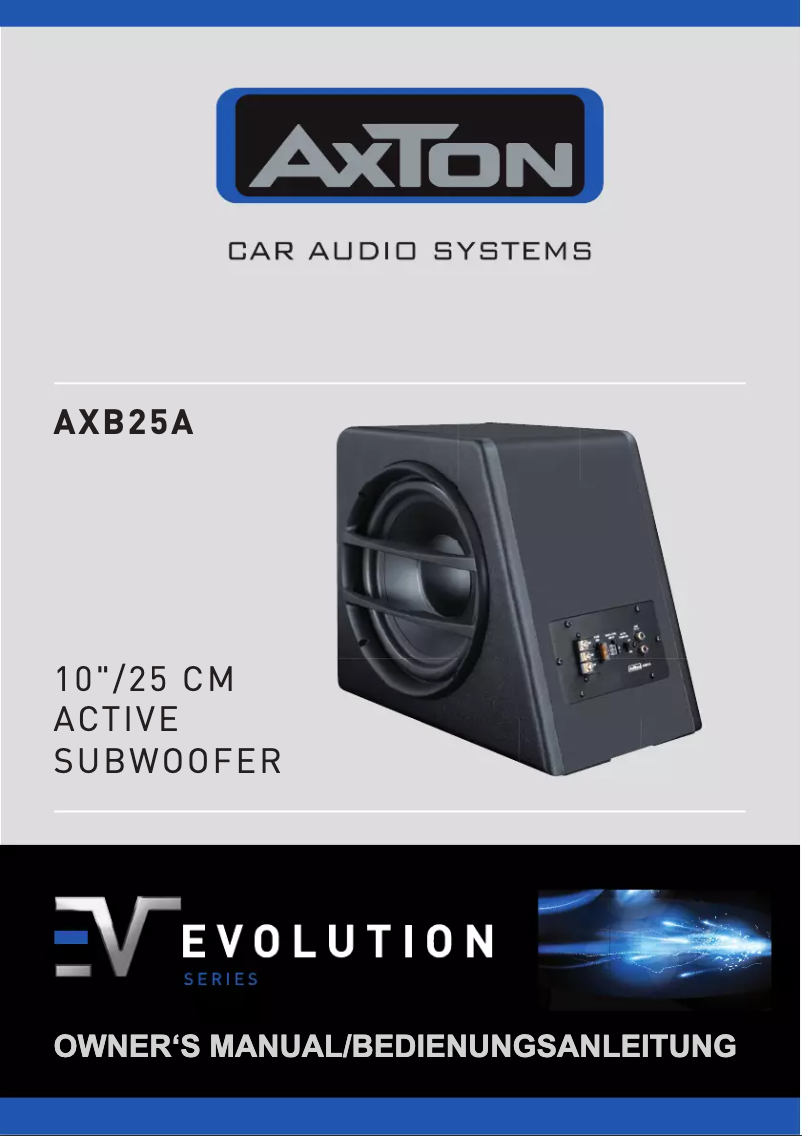 Imagen de la primera página del manual del dispositivo AXB25A