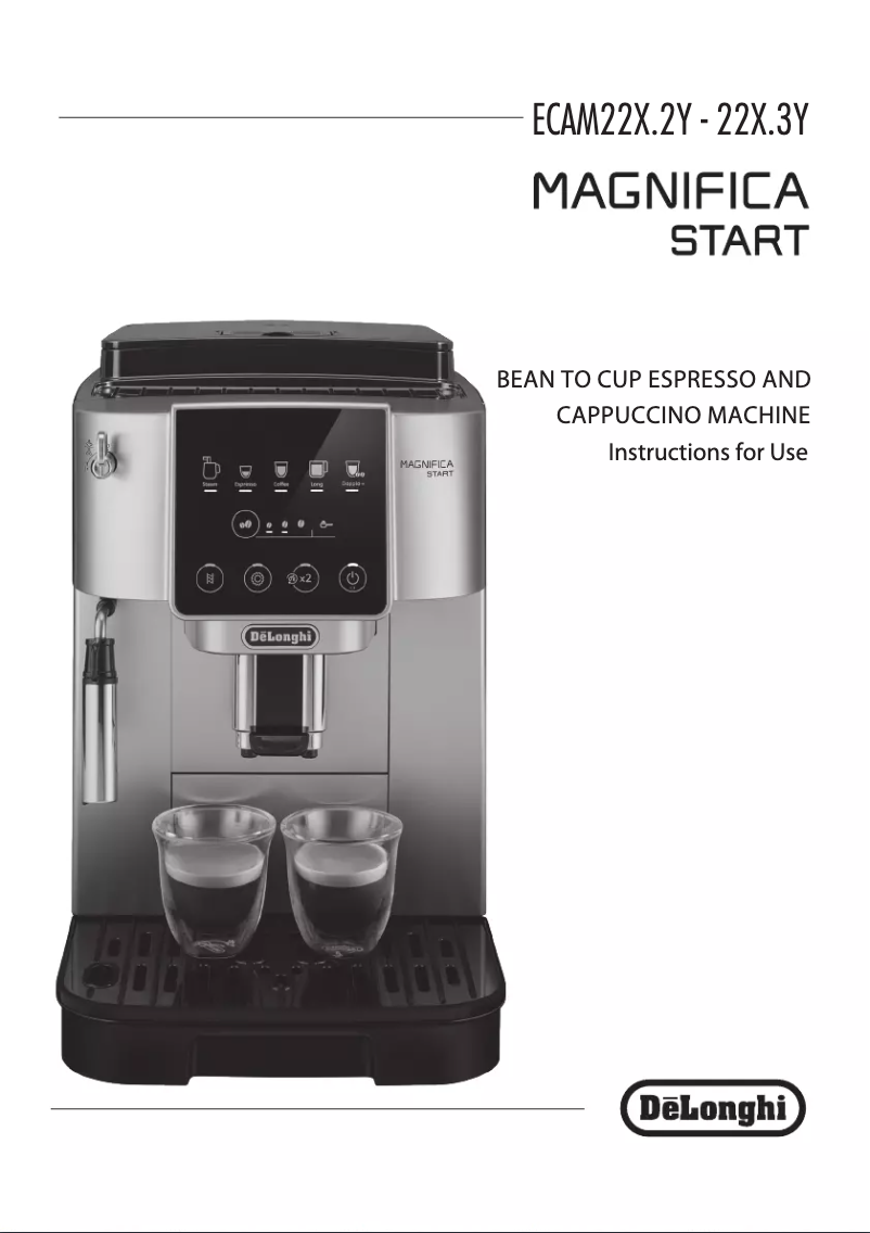 Página 1 del manual Manual de usuario DeLonghi Magnifica Start ECAM220.21.GB