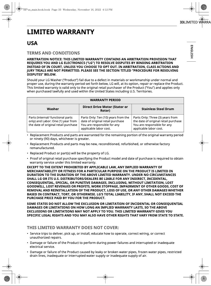 Imagen de la primera página del manual del dispositivo WM6500HBA