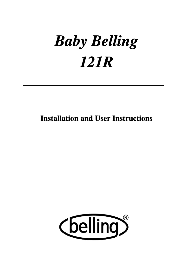 Imagen de la primera página del manual del dispositivo Baby 121R