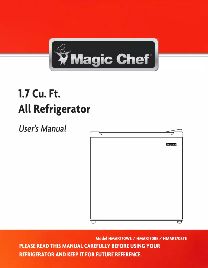 Página 1 del manual Manual de usuario Magic Chef HMAR170WE
