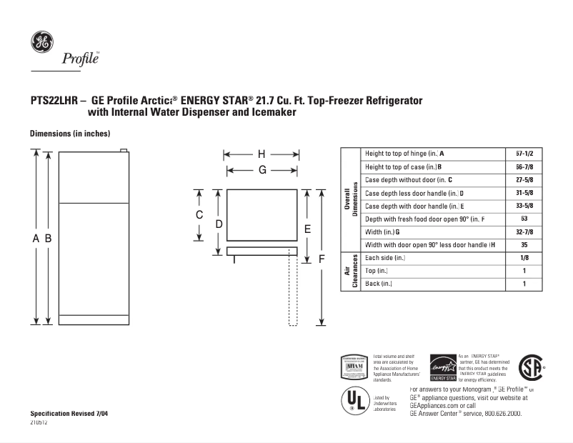 Imagen de la primera página del manual del dispositivo PTS22LHRBB