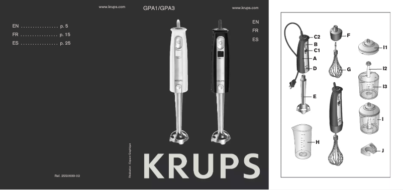 Imagen de la primera página del manual del dispositivo GPA1