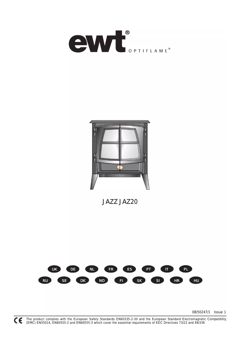 Imagen de la primera página del manual del dispositivo JAZZ JAZ20