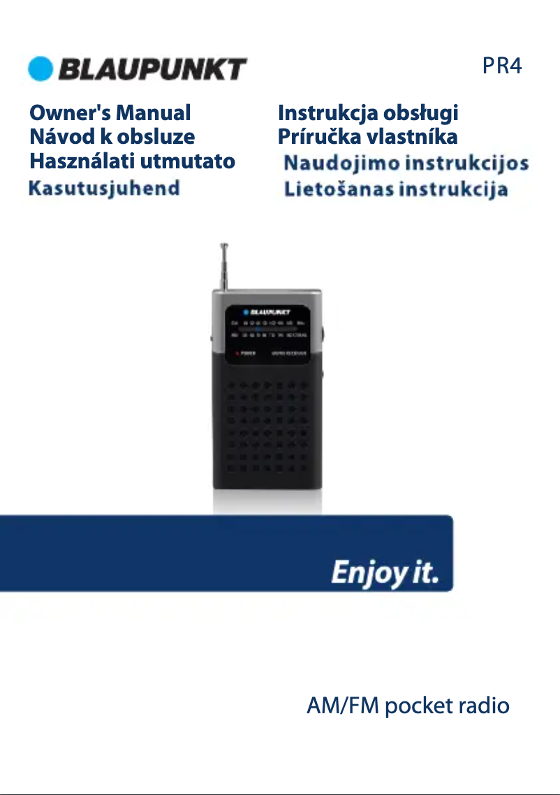 Imagen de la primera página del manual del dispositivo PR4