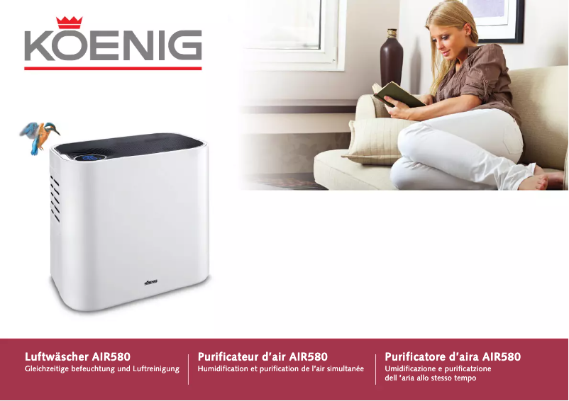 Imagen de la primera página del manual del dispositivo AIR 580