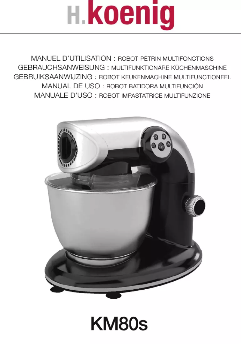 Imagen de la primera página del manual del dispositivo KM80s