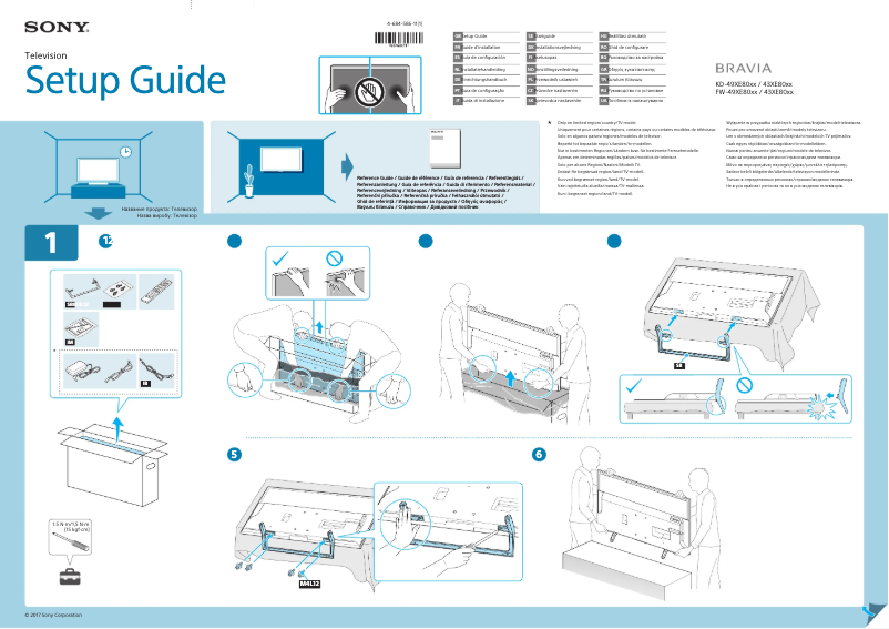 Página 1 del manual Manual de usuario Sony Bravia KD-43XE8005