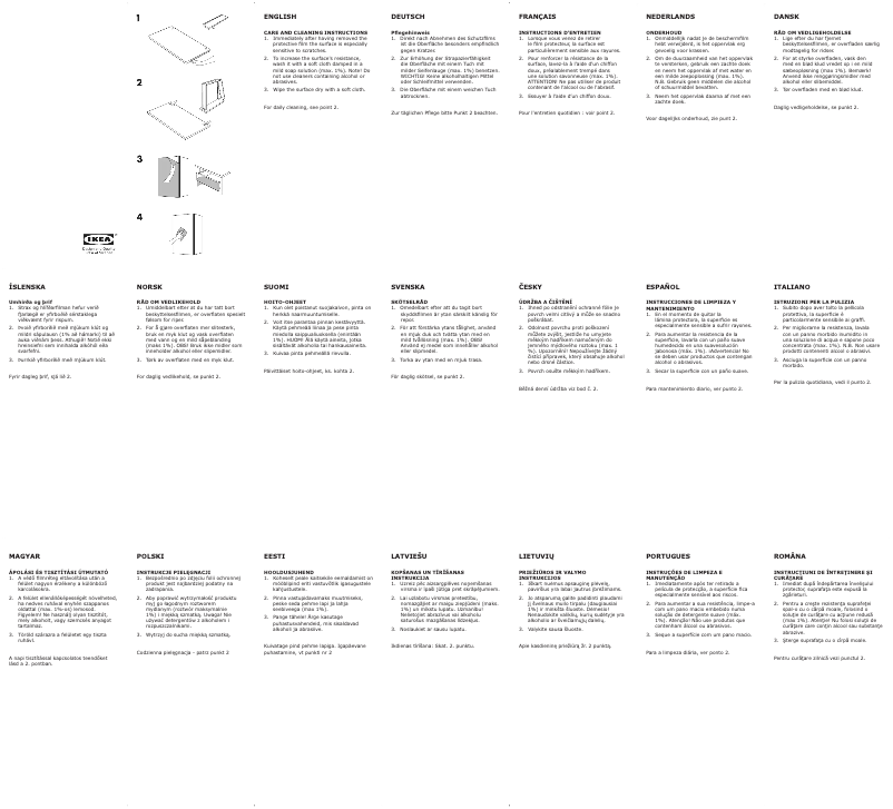 Página 1 del manual Manual de instrucciones Ikea VIKANES