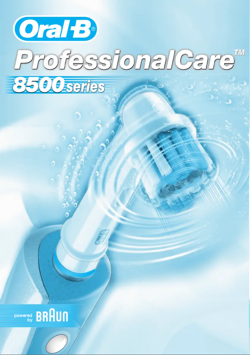 Página nº 1 - Manual de usuario Braun Oral-B Professional Care 8500