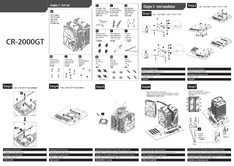 Imagen de la primera página del manual del dispositivo CR-2000 GT