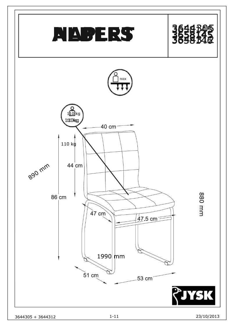 Página nº 1 - Manual de usuario JYSK Albert