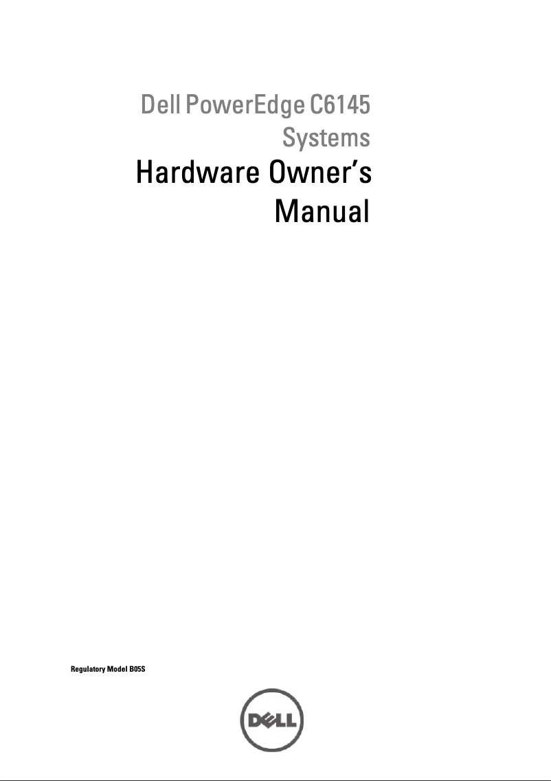 Página 1 del manual Manual de usuario Dell PowerEdge C6145
