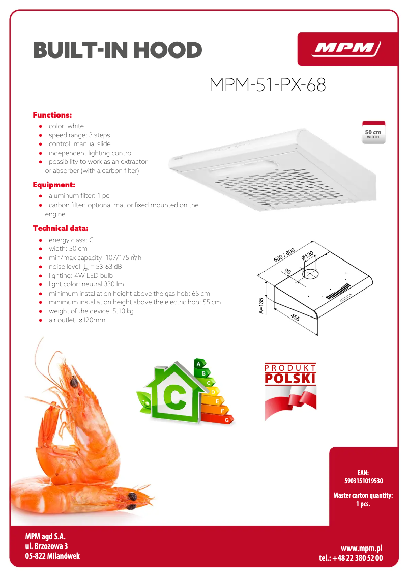 Imagen de la primera página del manual del dispositivo MPM-51-PX-68