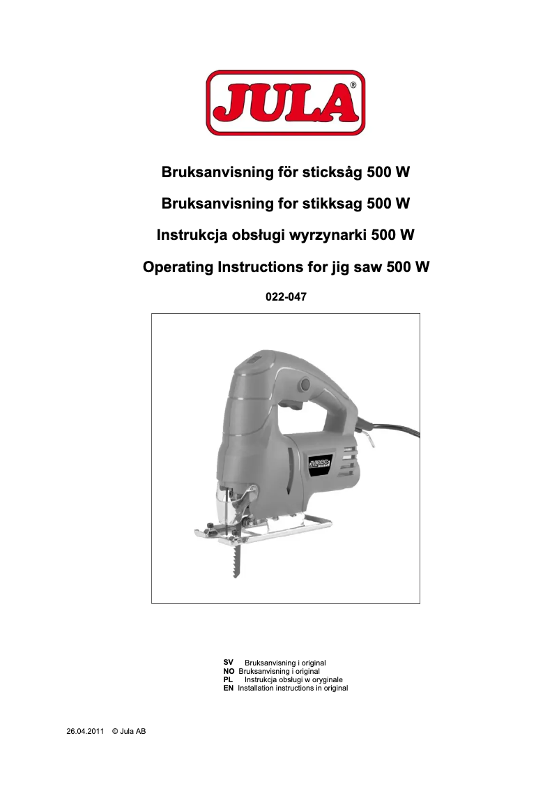Página nº 1 - Manual de usuario Meec Tools 022-047