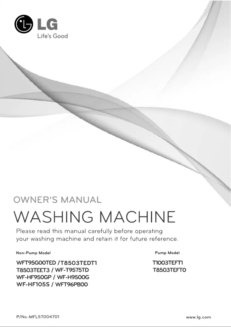 Imagen de la primera página del manual del dispositivo WF-HF105S