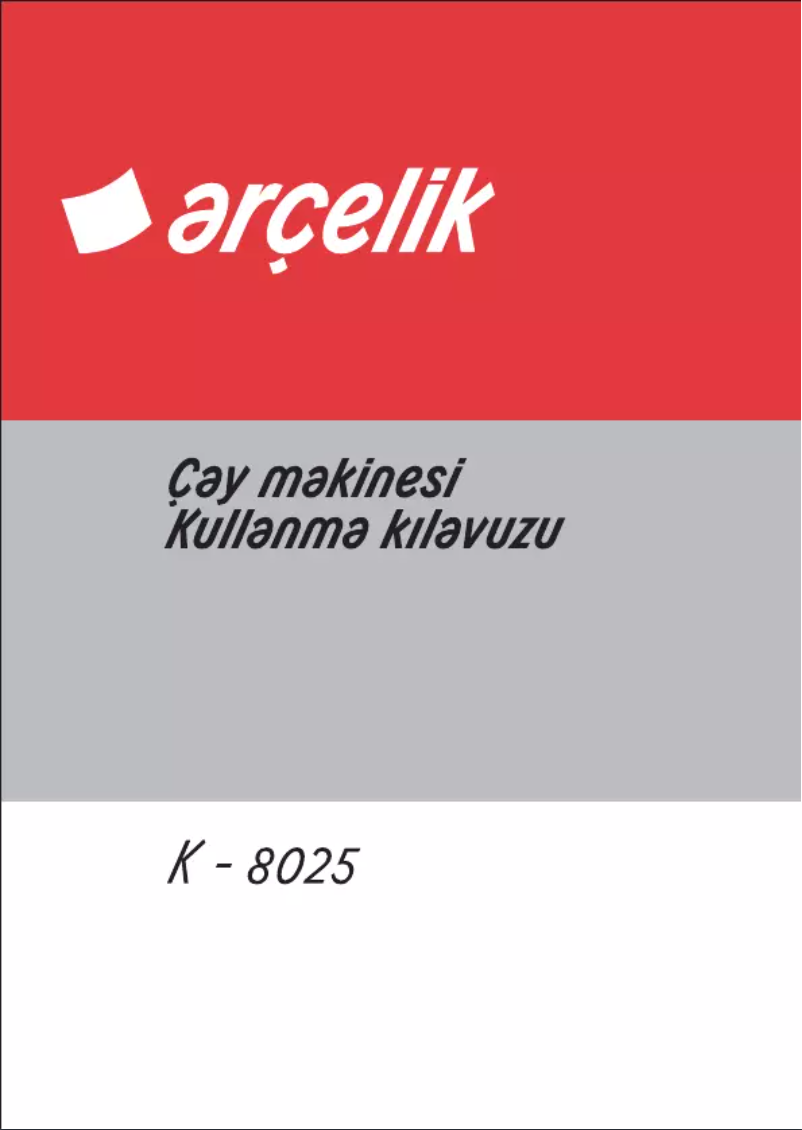 Imagen de la primera página del manual del dispositivo K 8025