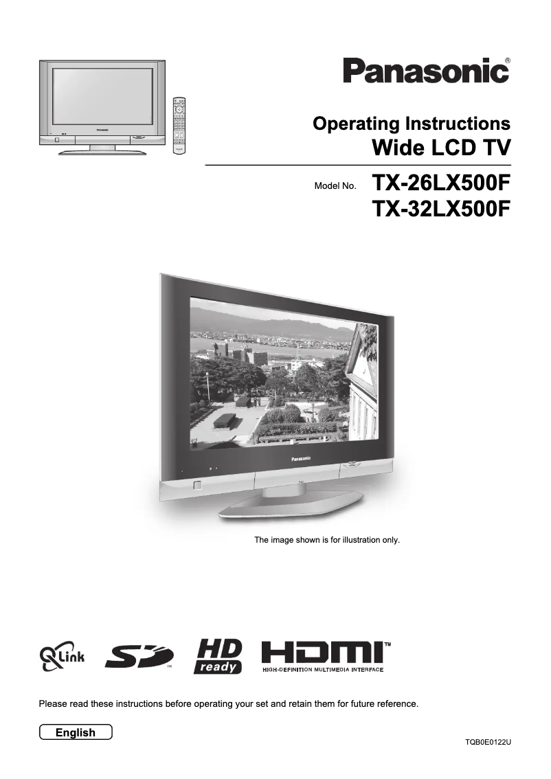 Imagen de la primera página del manual del dispositivo TX-26LX500F
