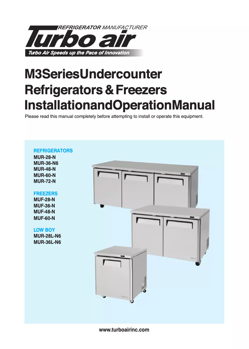Imagen de la primera página del manual del dispositivo MUF-48