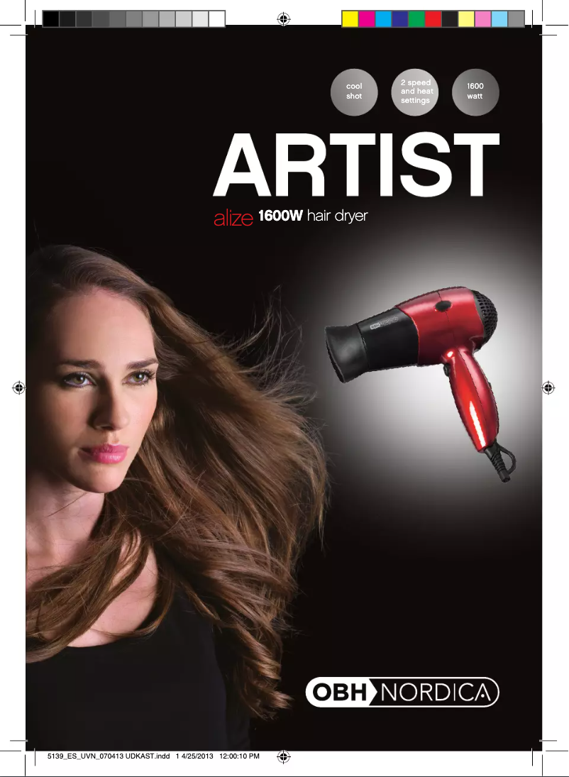 Página 1 del manual Manual de usuario OBH Nordica Artist Alize