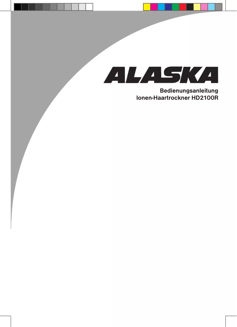 Imagen de la primera página del manual del dispositivo HD2100R