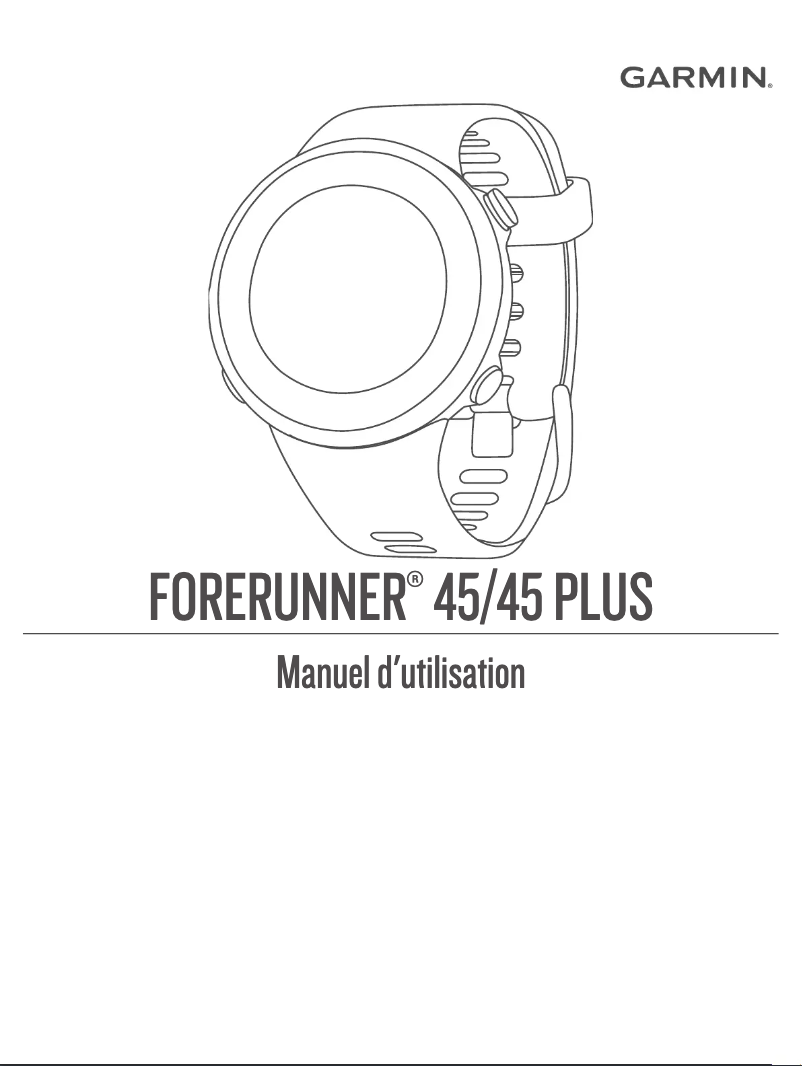Imagen de la primera página del manual del dispositivo Forerunner 45S