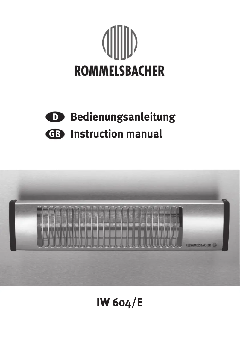 Imagen de la primera página del manual del dispositivo IW 604