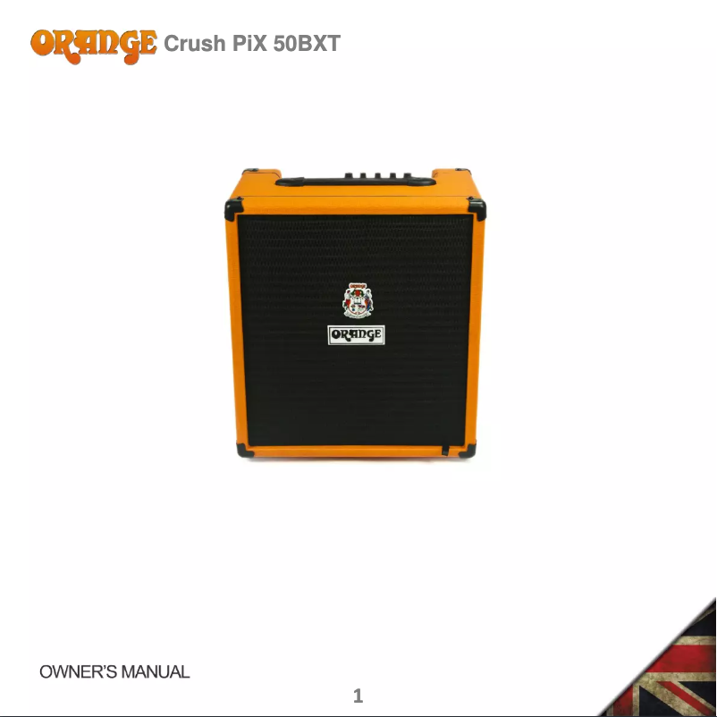 Página 1 del manual Manual de usuario Orange Crush PiX 50BXT