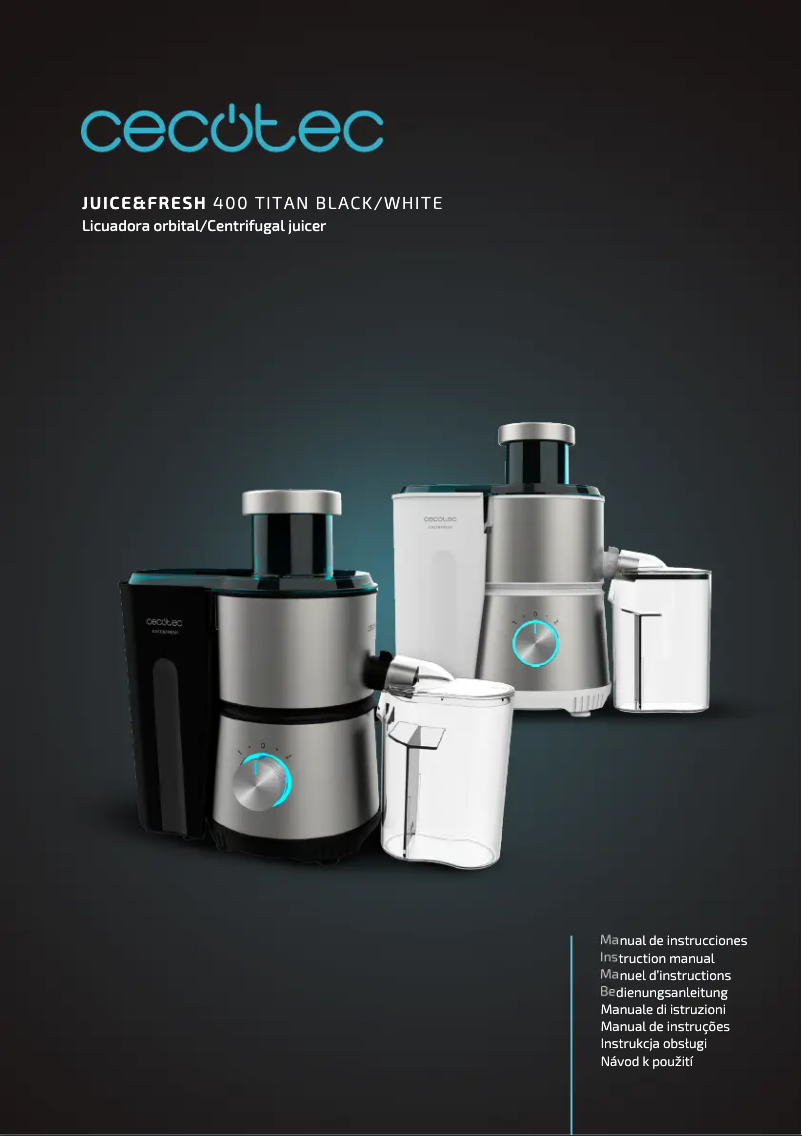 Imagen de la primera página del manual del dispositivo Juice&Fresh 400 Titan
