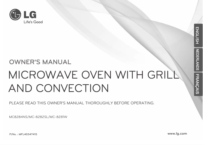 Página 1 del manual Manual de usuario LG MC8284NS