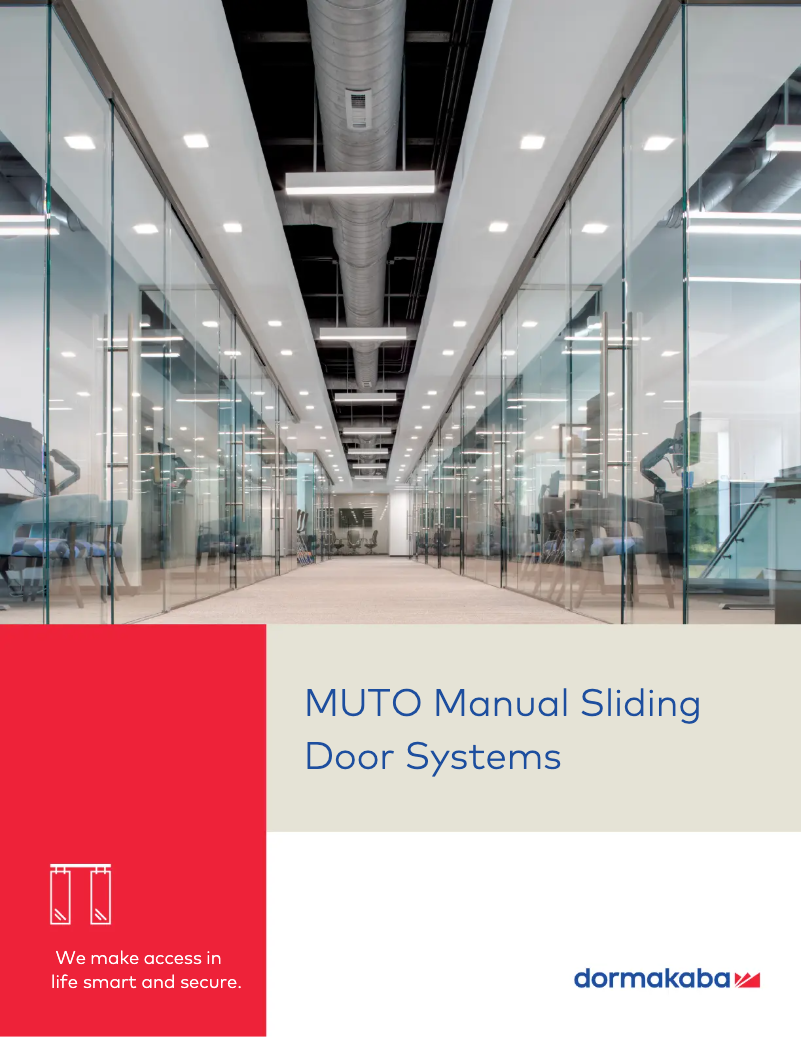 Página 1 del manual Manual de usuario Dormakaba MUTO Architect
