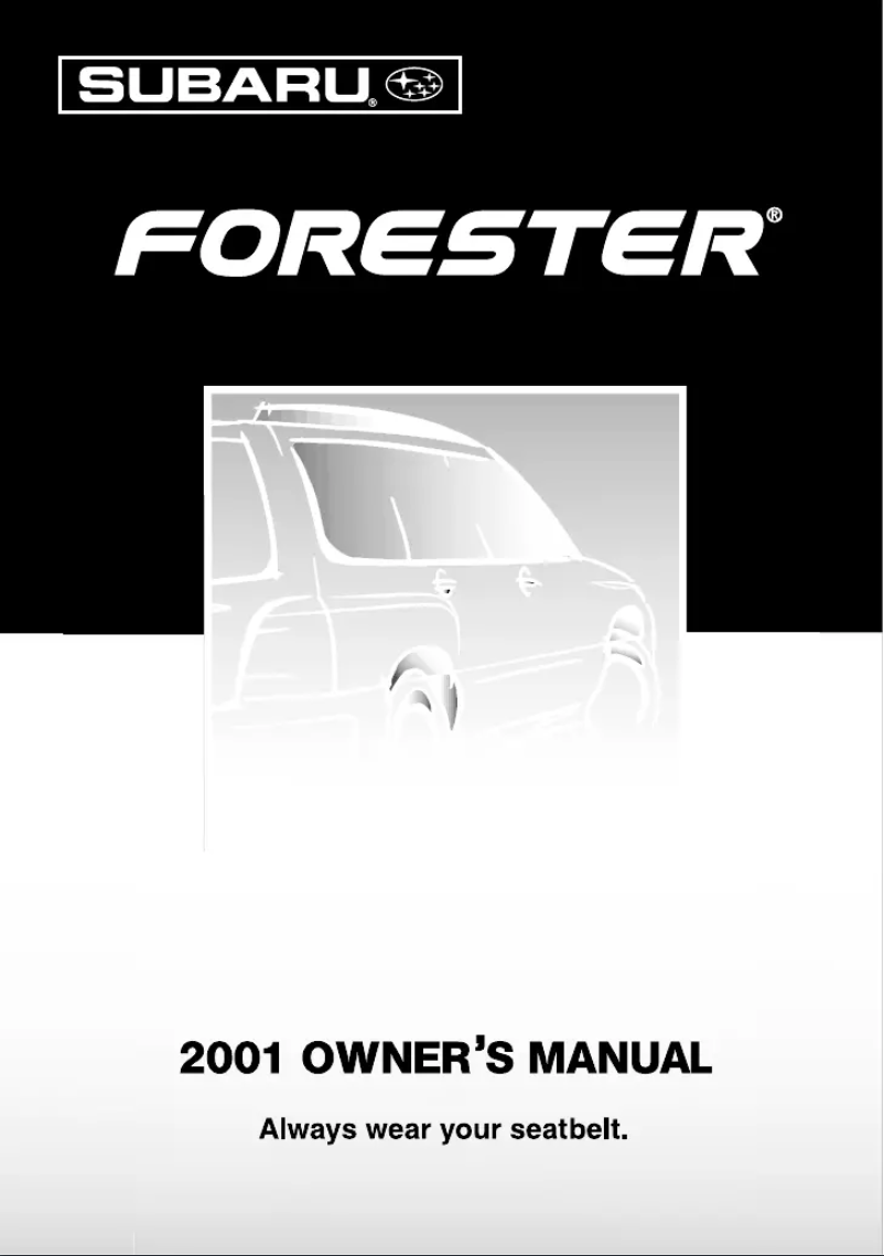 Página 1 del manual Manual de usuario Subaru Forester (2001)