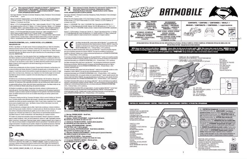 Imagen de la primera página del manual del dispositivo Batmobile
