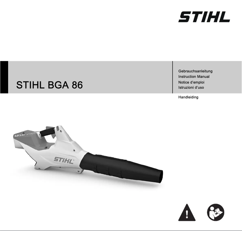 Página 1 del manual Manual de usuario Stihl BGA 86