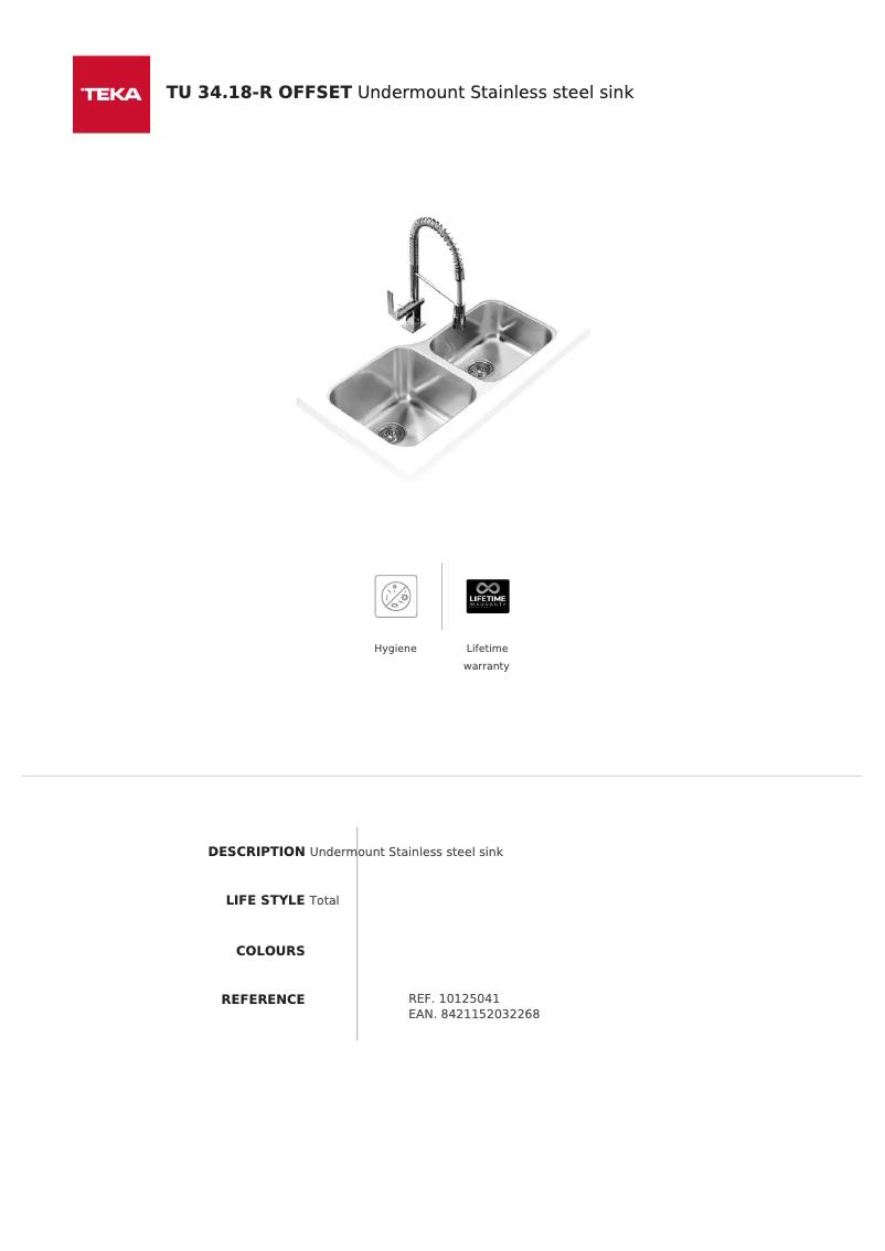 Imagen de la primera página del manual del dispositivo TU 34.18